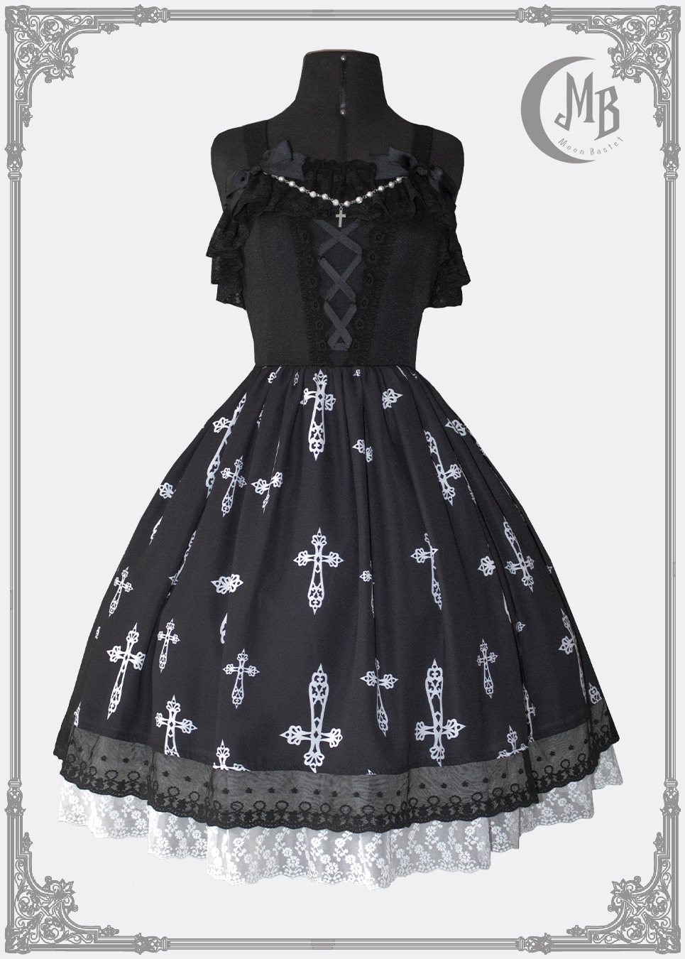 Jsk Cross and Roses - Black